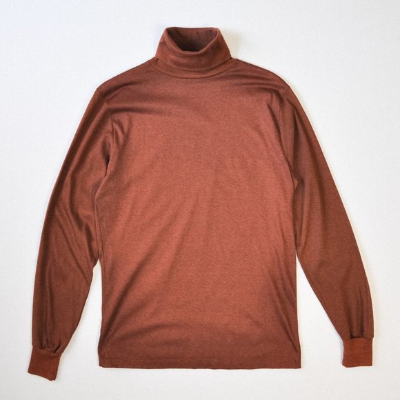 Vintage 1970s Turtleneck Long Sleeve Top - Picture 1 of 5